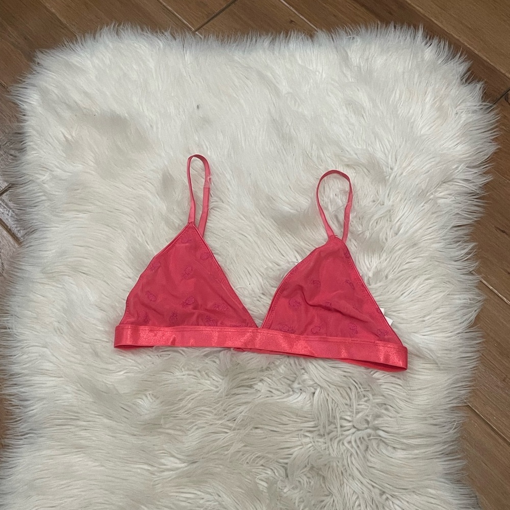 Pink Sheer Pineapple Bralette